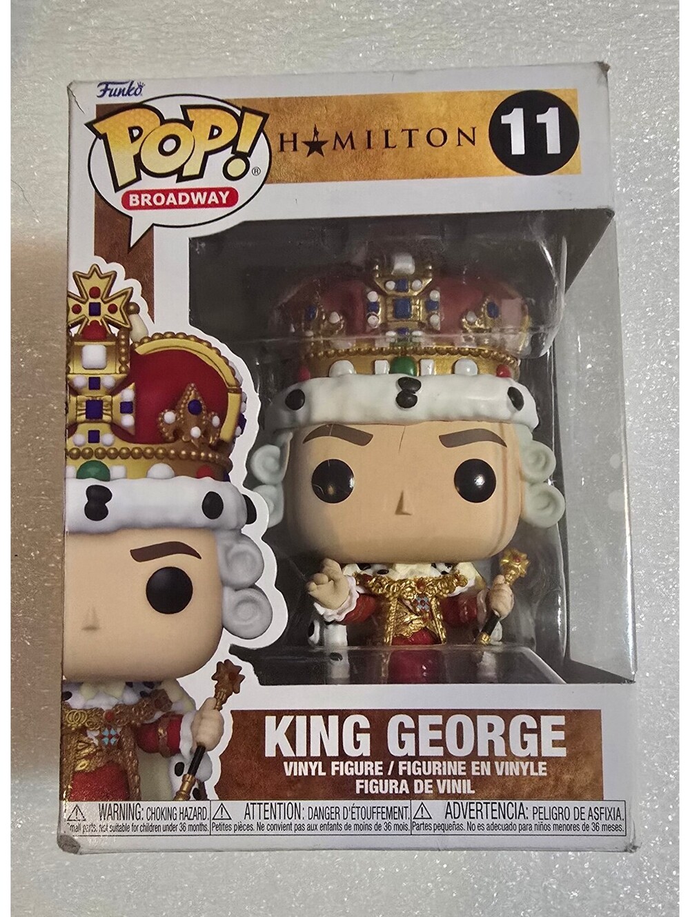 Funko Pop! Vinyl:Broadway Hamilton #11 King George Vaulted